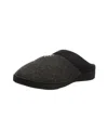 Isotoner Women's Marisol Microsuede Hoodback Slipper In Black In Black
