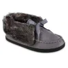 Isotoner Women's Microsuede Nelly Moc Bootie In Ash In Grey