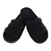 Isotoner Women's Open Toe Aster Slide Slipper In Black