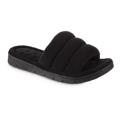Isotoner Women's Recycled Aster Slide Slipper In Black