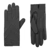 Isotoner Women's Smartdri Chevron Shortie Touchscreen Gloves In Charcoal In Pink