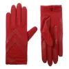 Isotoner Women's Smartdri Chevron Shortie Touchscreen Gloves In Chili In Pink