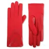 Isotoner Women's Smartdri Chevron Stretch Touchscreen Gloves In Chili In Red