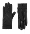 Isotoner Women's Smartdri Smartouch Spandex Shortie Gloves In Black In Black
