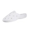 Isotoner Women's Terry Slip On Clog Slipper In White In White