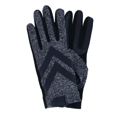 Isotoner Women's Touchscreen Shortie Chevron Driving Winter Glove In Black