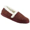Isotoner Women‚äôs Microsuede Marisol Closed Back Slipper In Chili In Pink