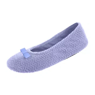 Isotoner Womens Ballerina Slippers In Blue