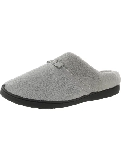 Isotoner Womens Comfort Insole Machine Washable Slide Slippers In Gray