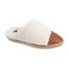 Isotoner Womens Memory Foam Clog Slippers In White