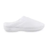 Isotoner Womens Memory Foam Slip-on Slippers In White