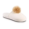Isotoner Womens Memory Foam Slip-on Slippers In White