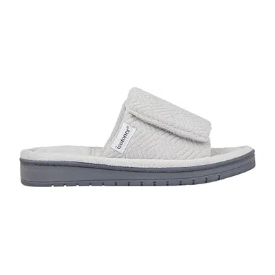 Isotoner Womens Memory Foam Slip-on Slippers In Gray