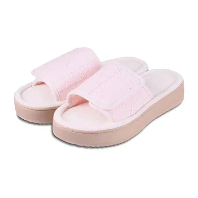 Isotoner Womens Slip-on Slippers In Pink