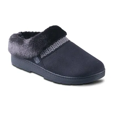 Isotoner Woodlands Womens Clog Slippers In Black