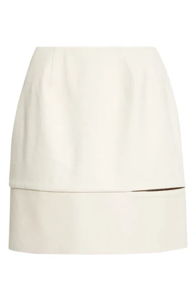 Israella Kobla Kira Slash Miniskirt In Neutral
