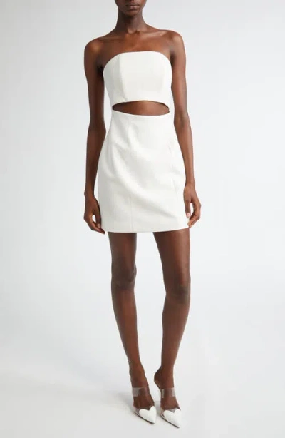 Israella Kobla Langa Cutout Strapless Minidress In White