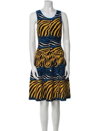 Pre-owned Issa Animal Print Knee-length Dress W/ Tags In Multi