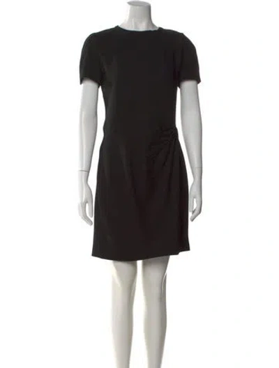 Pre-owned Issa Crew Neck Mini Dress In Black