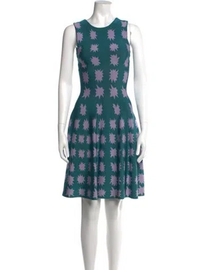 Pre-owned Issa Floral Print Knee-length Dress In Blue