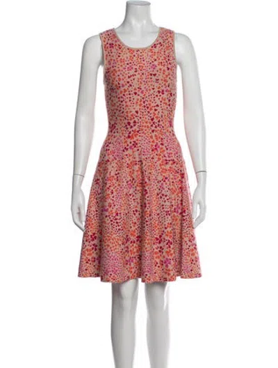 Pre-owned Issa Floral Print Knee-length Dress In Neutrals/pink