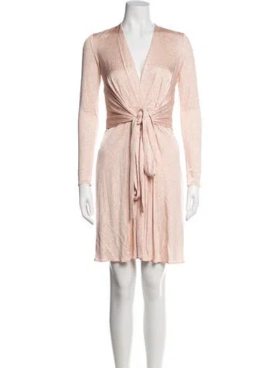 Pre-owned Issa Floral Print Mini Dress In Pink