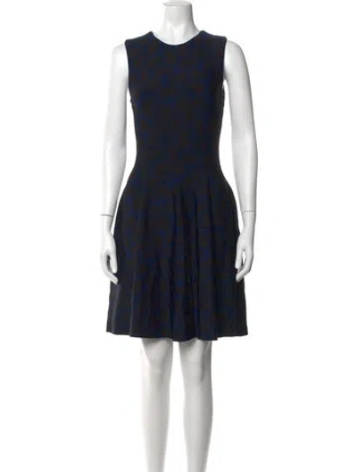 Pre-owned Issa Paisley Print Knee-length Dress In Blue