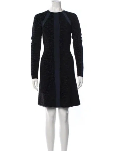 Pre-owned Issa Patterned Knee-length Dress In Blue