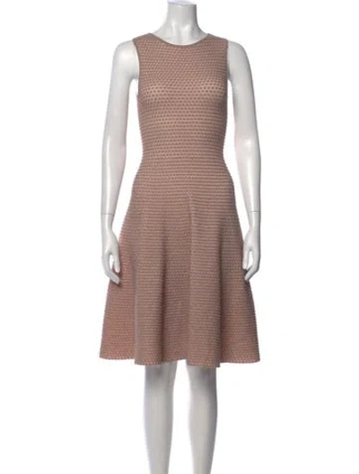 Pre-owned Issa Patterned Knee-length Dress In Metallic/neutrals