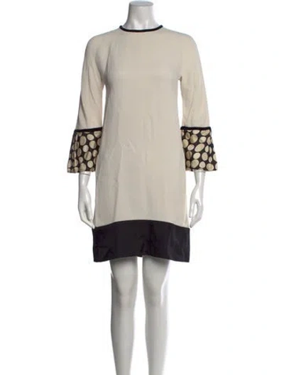 Pre-owned Issa Polka Dot Print Knee-length Dress In Black/neutrals