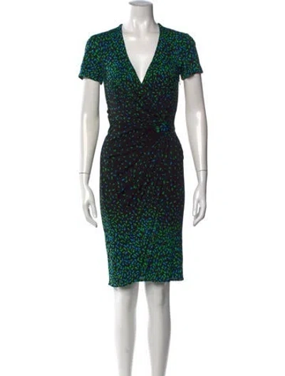 Pre-owned Issa Printed Knee-length Dress W/ Tags In Gray