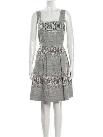 Pre-owned Issa Printed Mini Dress In Blue