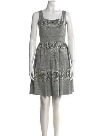 Pre-owned Issa Printed Mini Dress In Blue