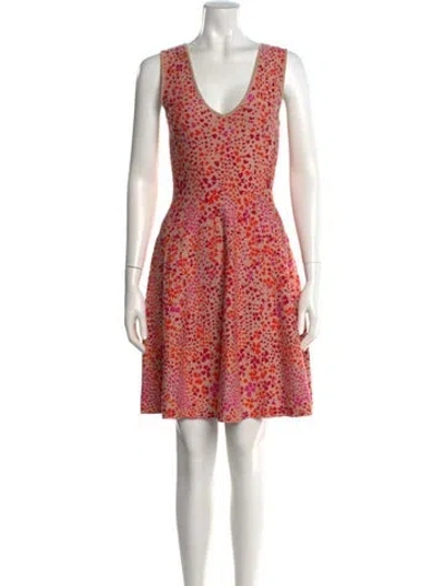 Pre-owned Issa Printed Mini Dress In Multi