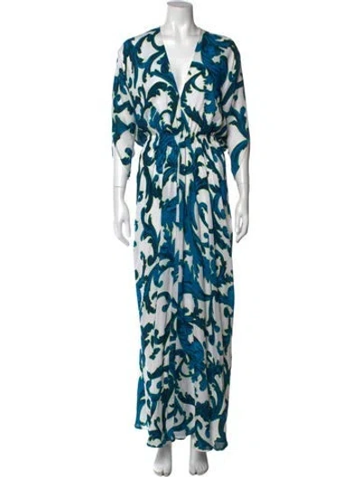 Pre-owned Issa Silk Dress In Blue