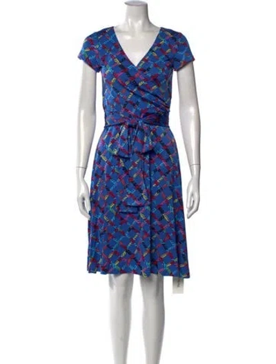Pre-owned Issa Silk Knee-length Dress In Blue