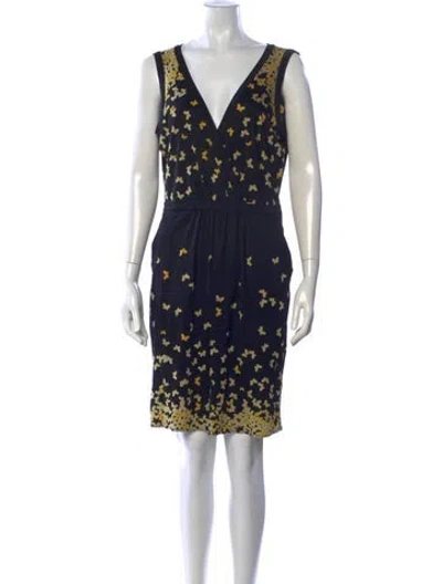 Pre-owned Issa Silk Knee-length Dress In Blue