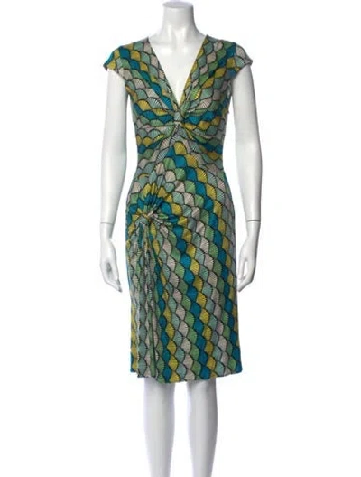 Pre-owned Issa Silk Knee-length Dress In Blue