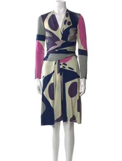 Pre-owned Issa Silk Knee-length Dress In Multi
