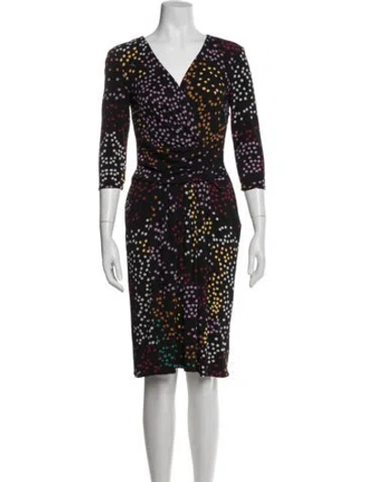 Pre-owned Issa Silk Knee-length Dress In Multi
