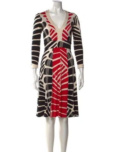 Pre-owned Issa Silk Knee-length Dress In Multicolor
