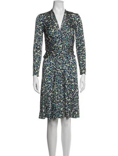 Pre-owned Issa Silk Knee-length Dress In Multicolor