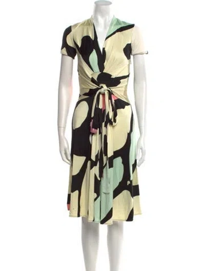 Pre-owned Issa Silk Knee-length Dress In Neutral