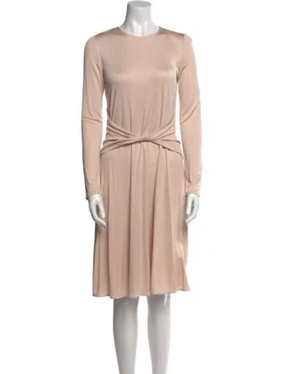 Pre-owned Issa Silk Knee-length Dress In Pink