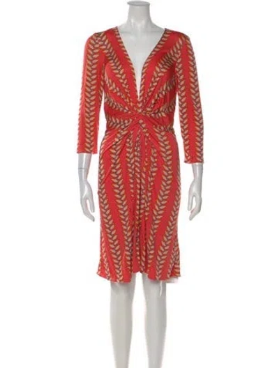 Pre-owned Issa Silk Knee-length Dress In Pink
