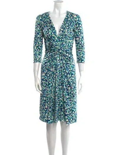 Pre-owned Issa Silk Knee-length Dress In White