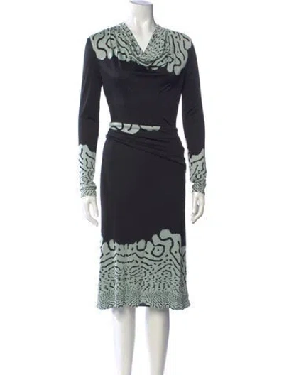 Pre-owned Issa Silk Midi Length Dress In Multicolor