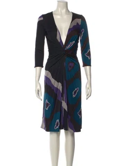 Pre-owned Issa Silk Mini Dress In Black