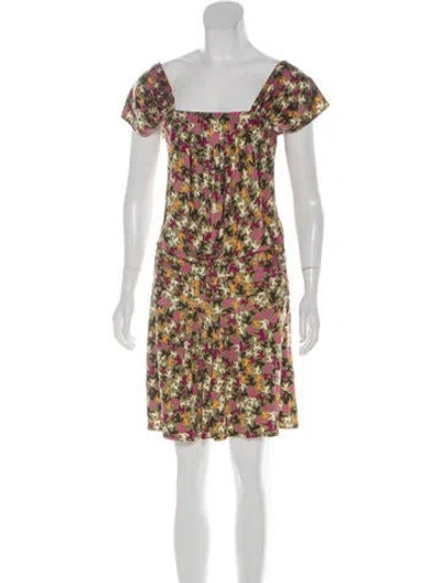 Pre-owned Issa Silk Mini Dress In Green