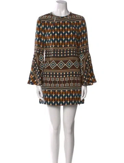 Pre-owned Issa Silk Mini Dress In Neutral